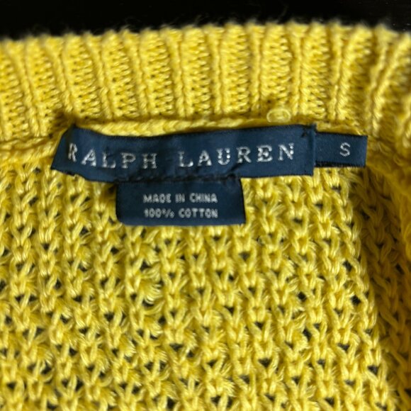 Ralph Lauren Yellow Pullover Sweater Juniors - Picture 11 of 11